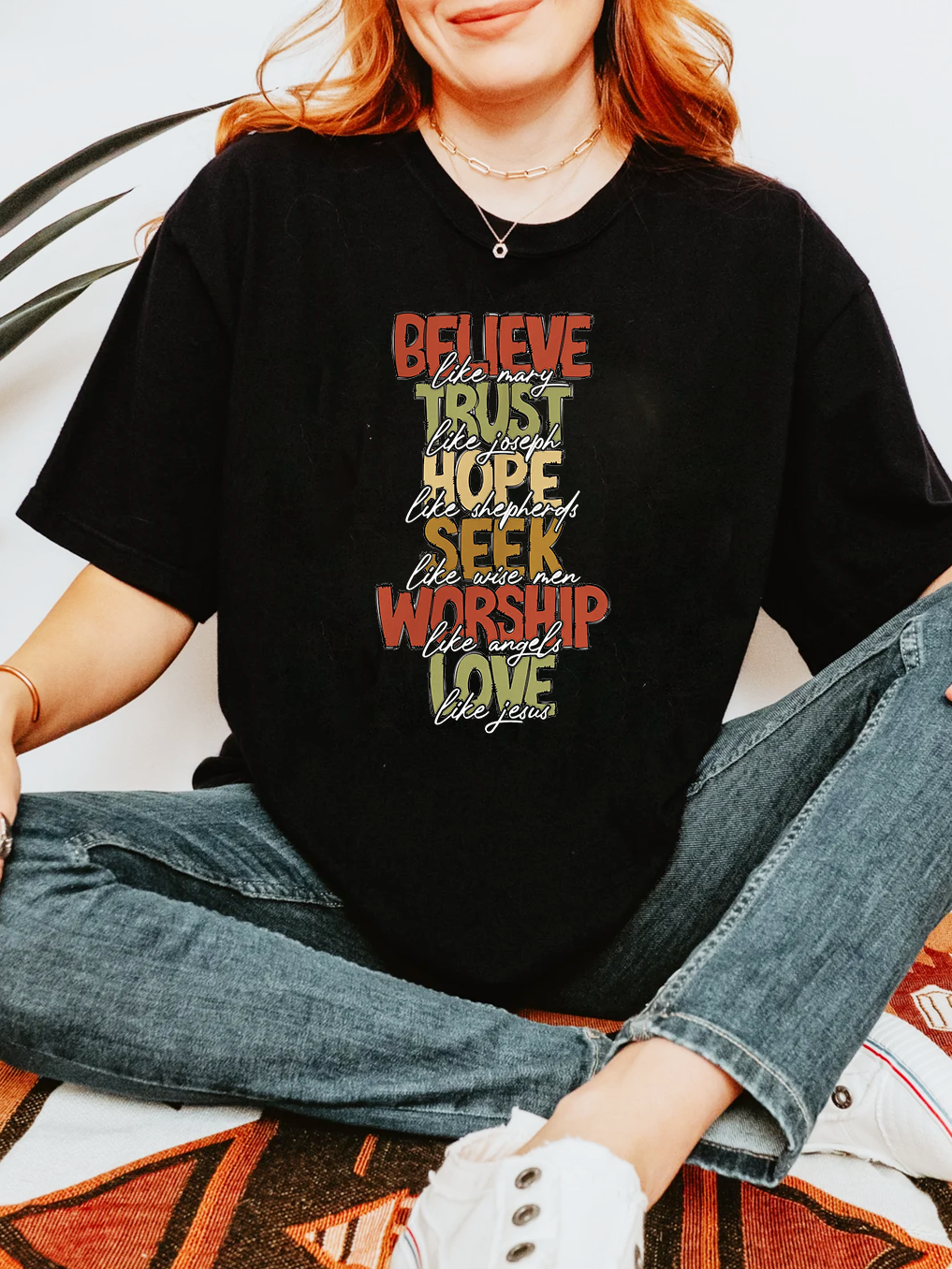 Believe Like Mary Trust Women's T-Shirt