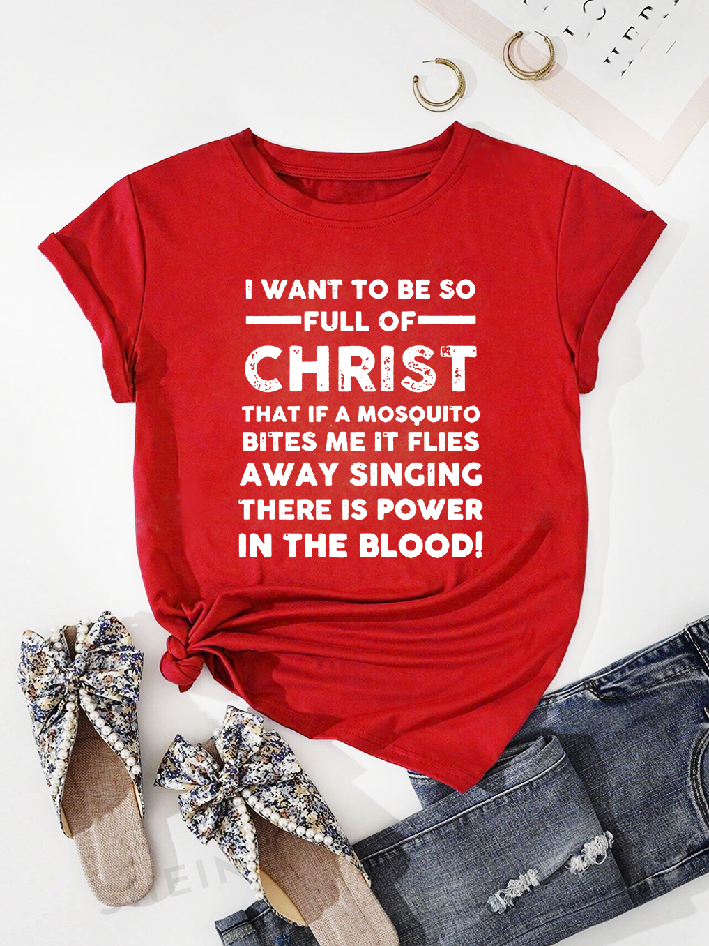 I Want To Be So Full Of Christ Women Tee