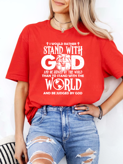 I Would Rather Stand With God Women Tee