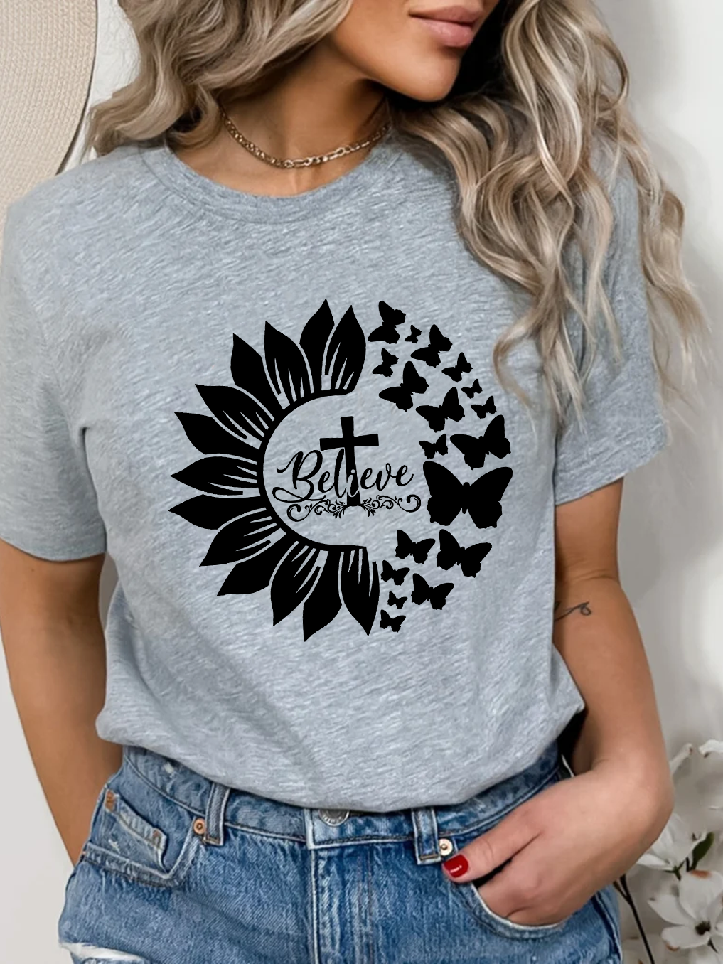 Believe Cross Women Tee