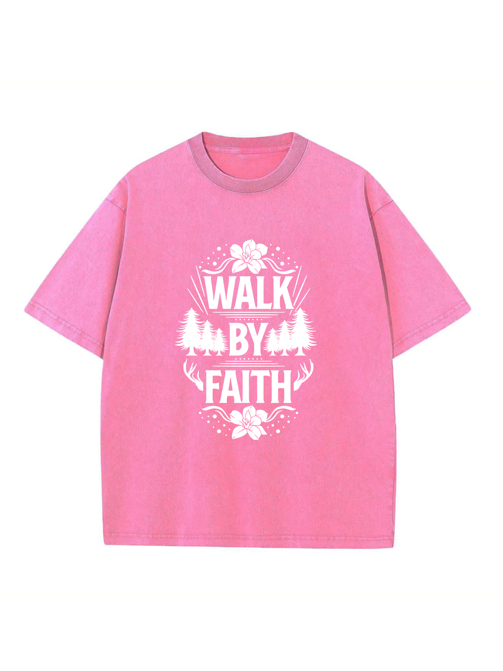 Walk By Faith Washed T-shirt