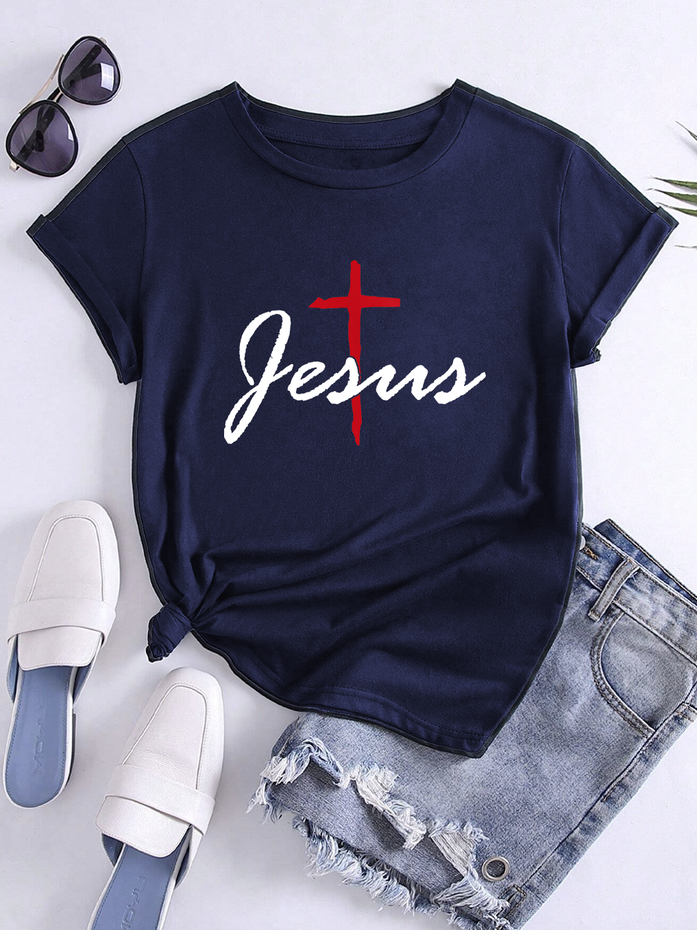 Jesus Cross Women T-Shirt