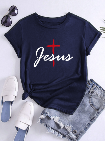 Jesus Cross Women T-Shirt