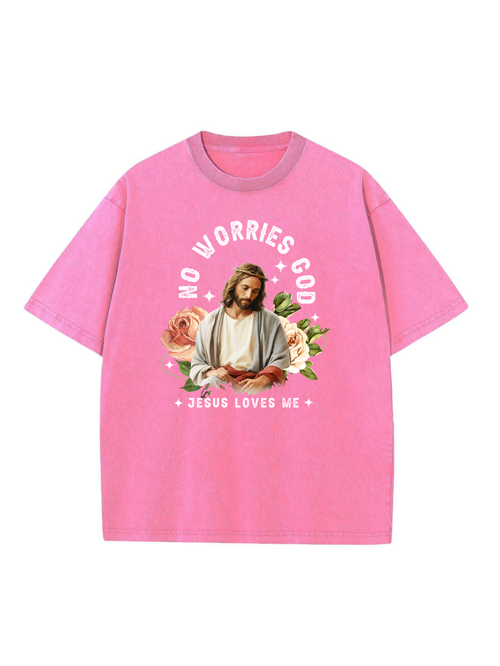 Jesus Loves Me Washed T-shirt