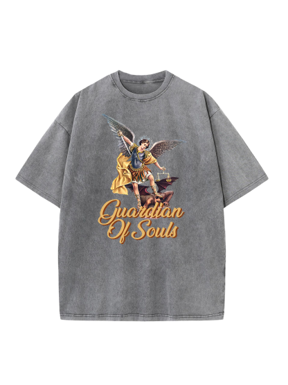 Guardian  Of Souls Washed T-shirt