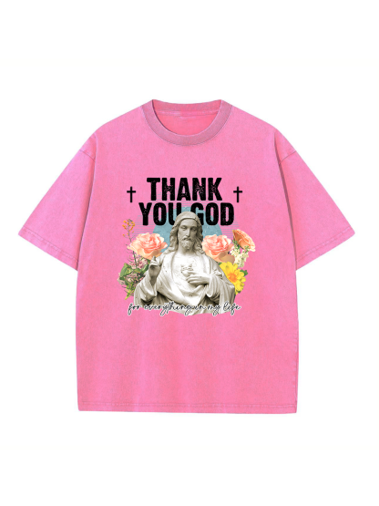 Thank You God Washed T-shirt