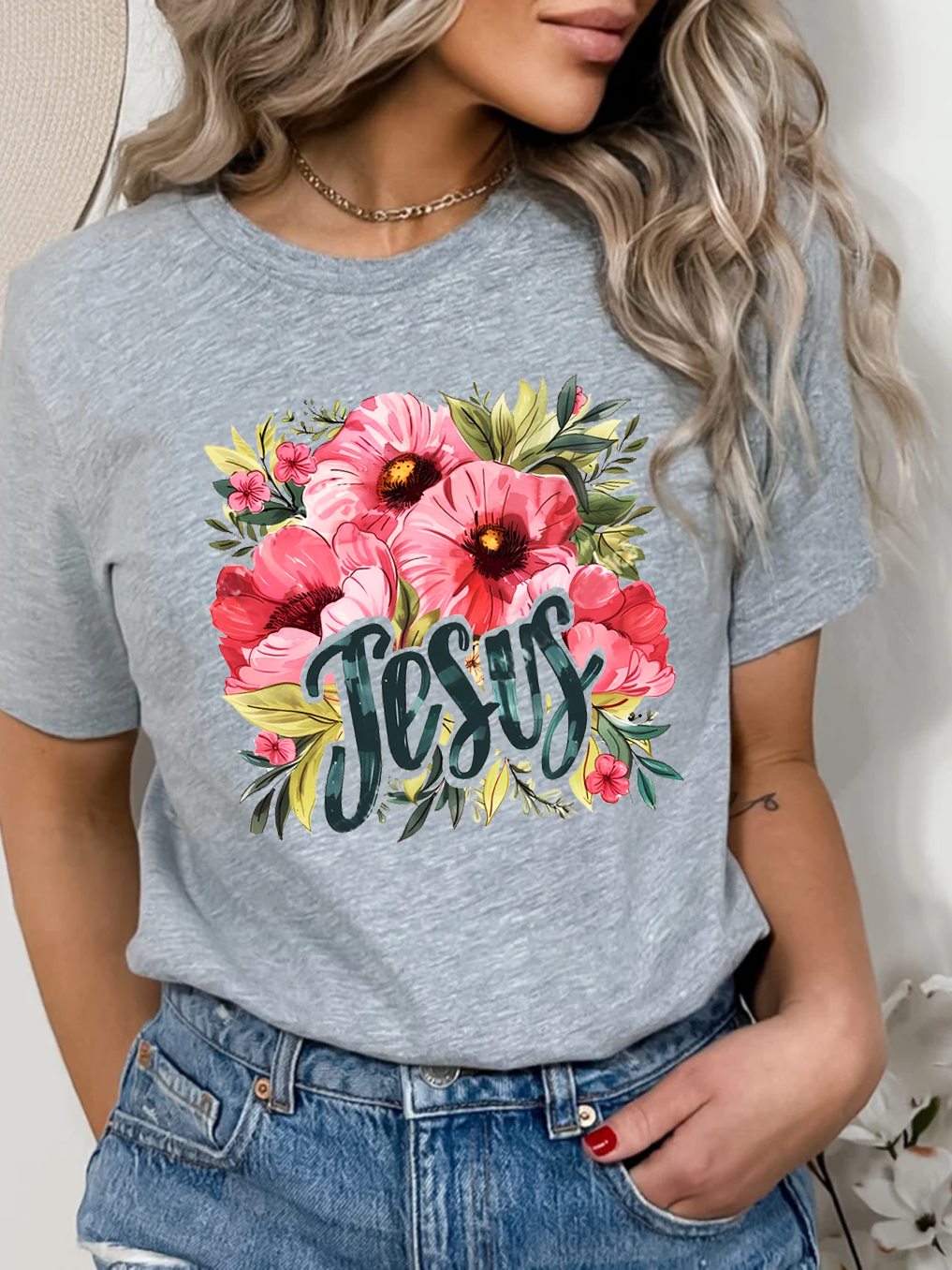Flower of Jesus Women T-shirt