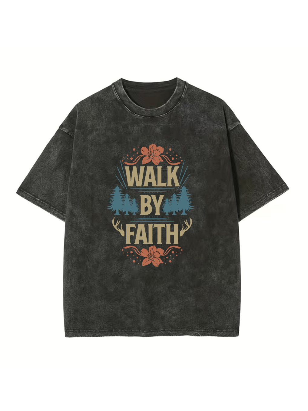 Walk By Faith Washed T-shirt