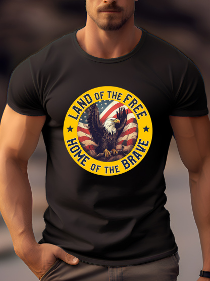 Land of The Free Home of The Brave Tee