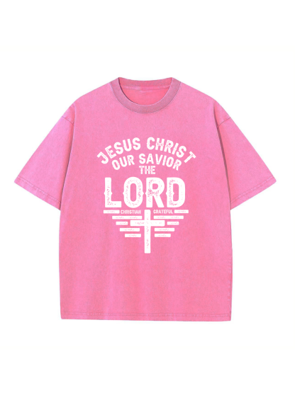 Jesus Christ Our Savior Washed T-shirt
