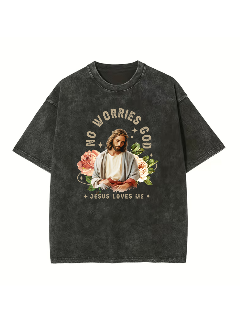 Jesus Loves Me Washed T-shirt