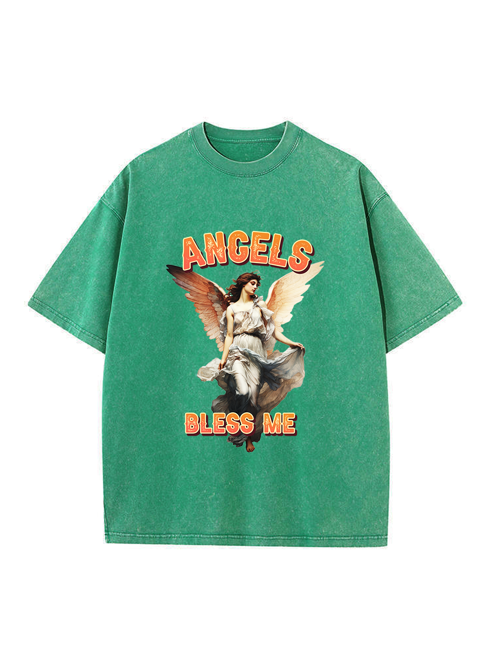 Angels Bless Me Washed T-shirt