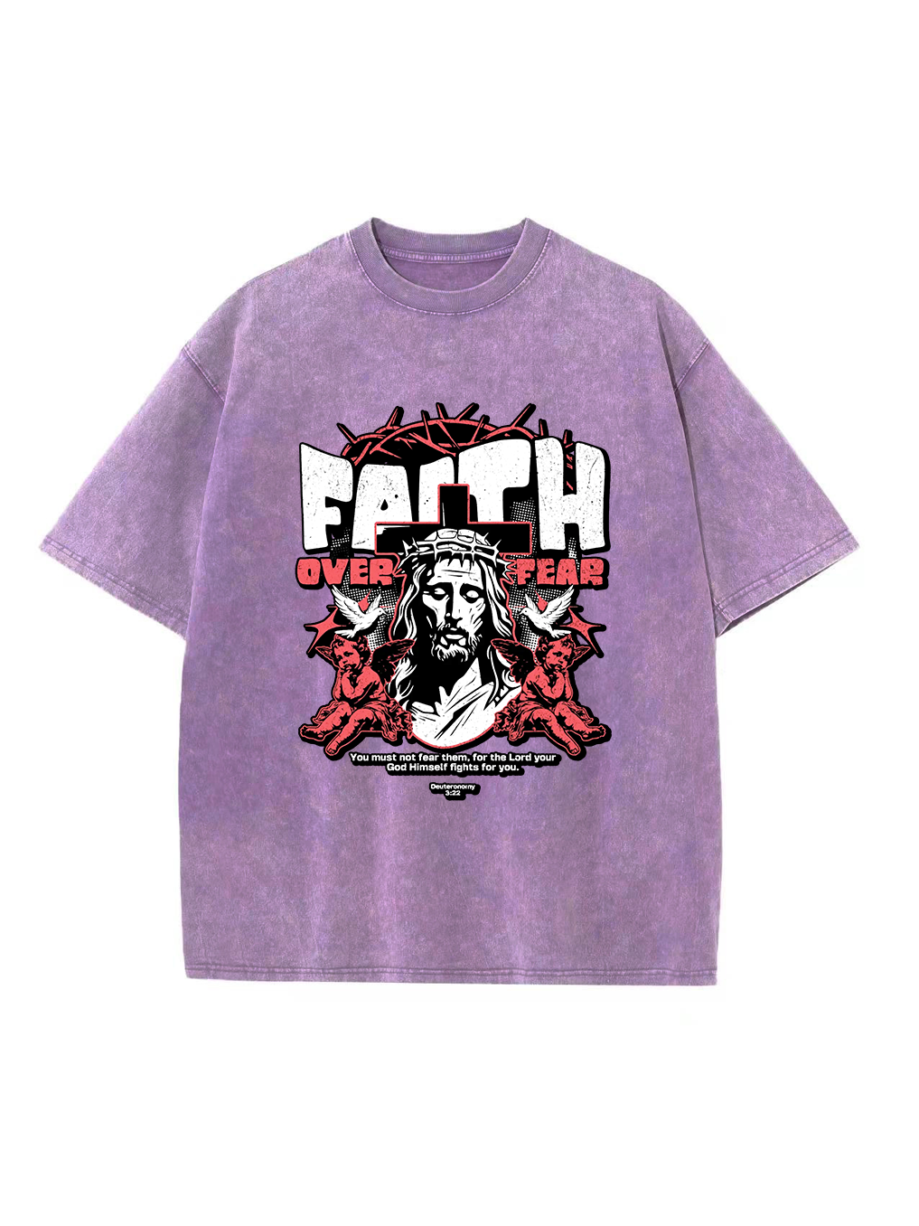 Faith Over Fear Washed T-shirt
