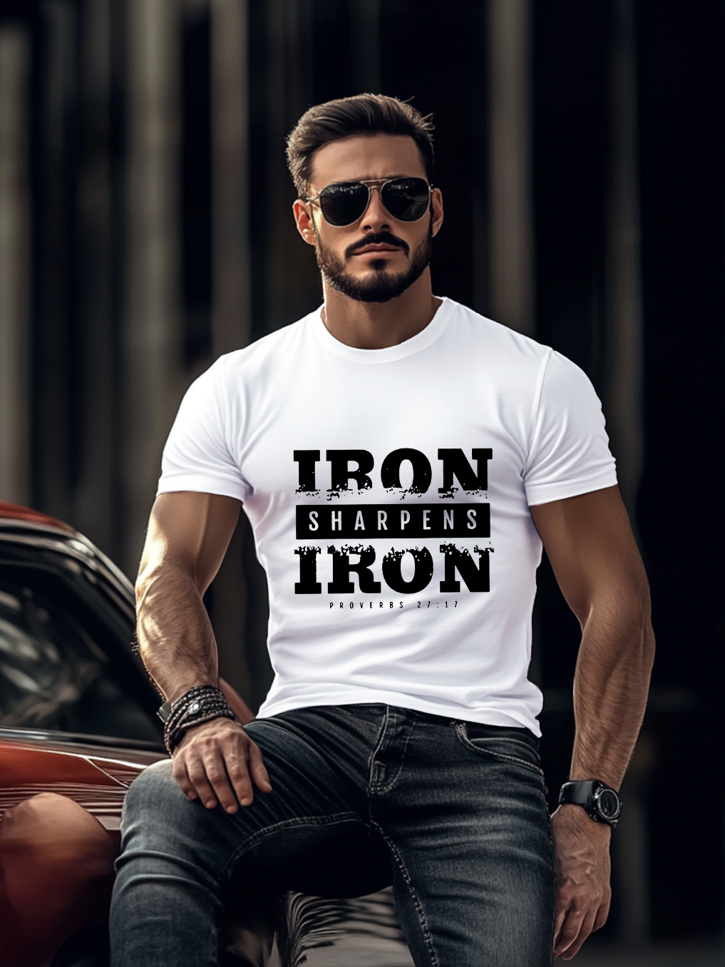 Iron Sharpens Iron Proverbs 27:17 Tee