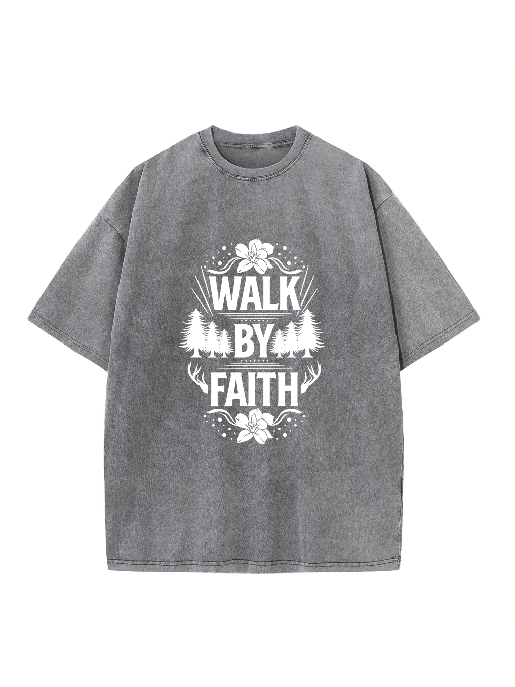Walk By Faith Washed T-shirt