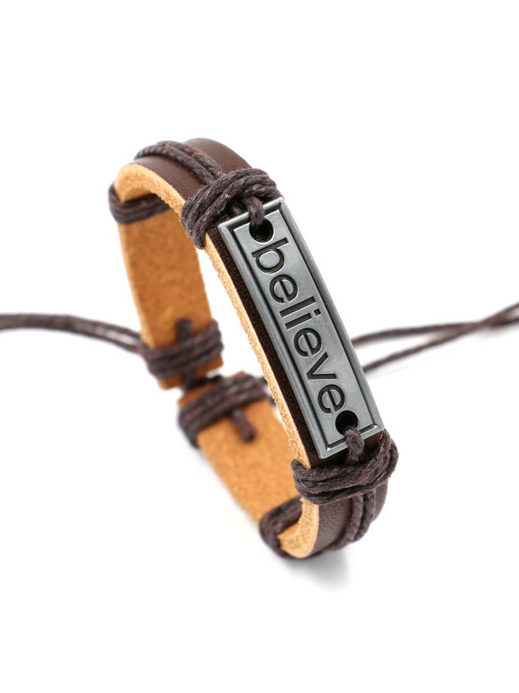 Believe Leather Bracelet