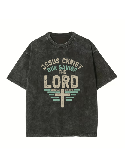 Jesus Christ Our Savior Washed T-shirt
