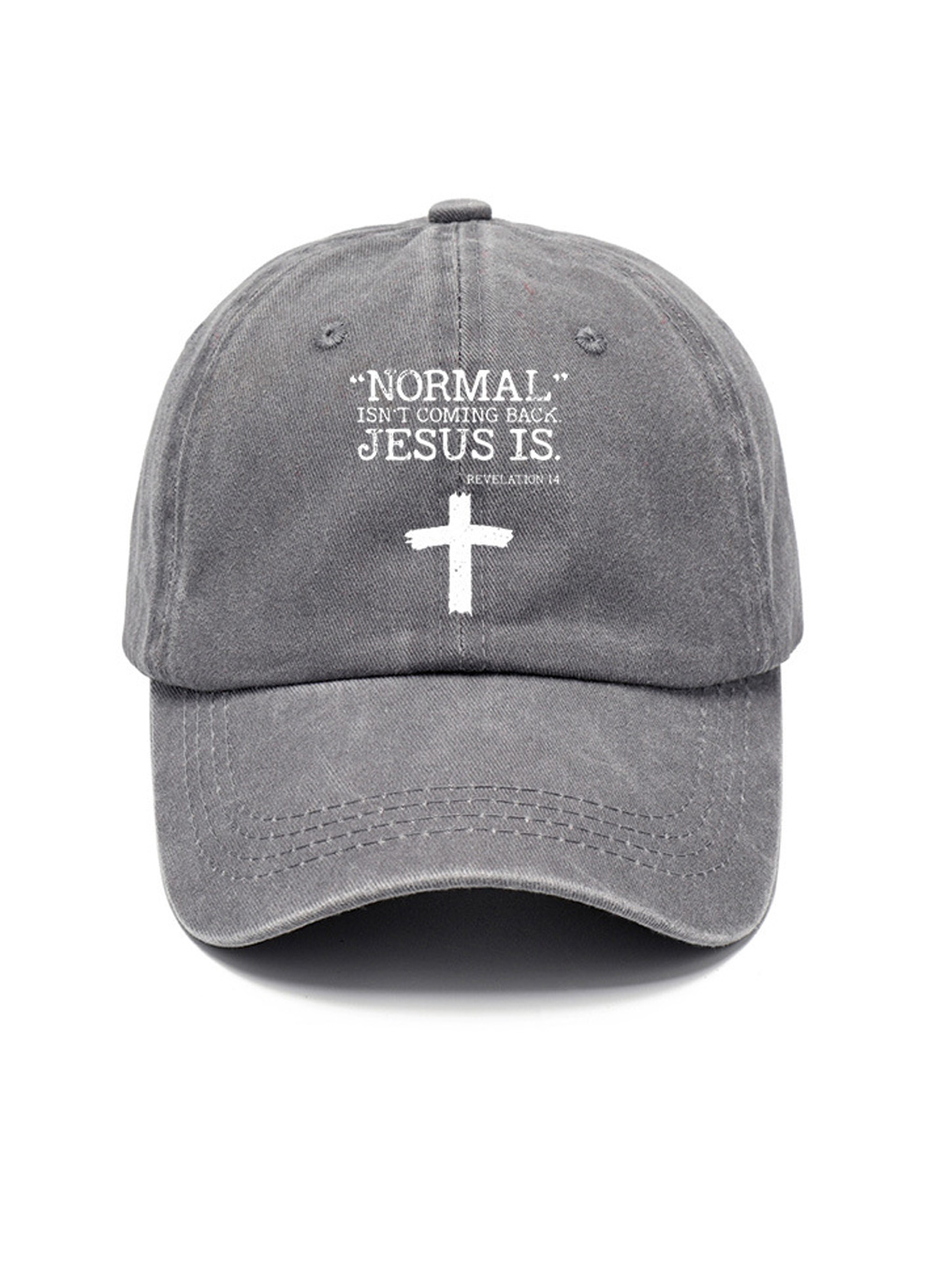 Normal Isn't Coming Back But Jesus Is Revelation 14 Washed Cotton Hat