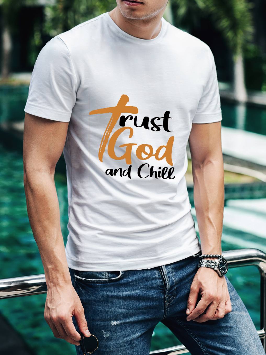 Trust God And Chill Tee
