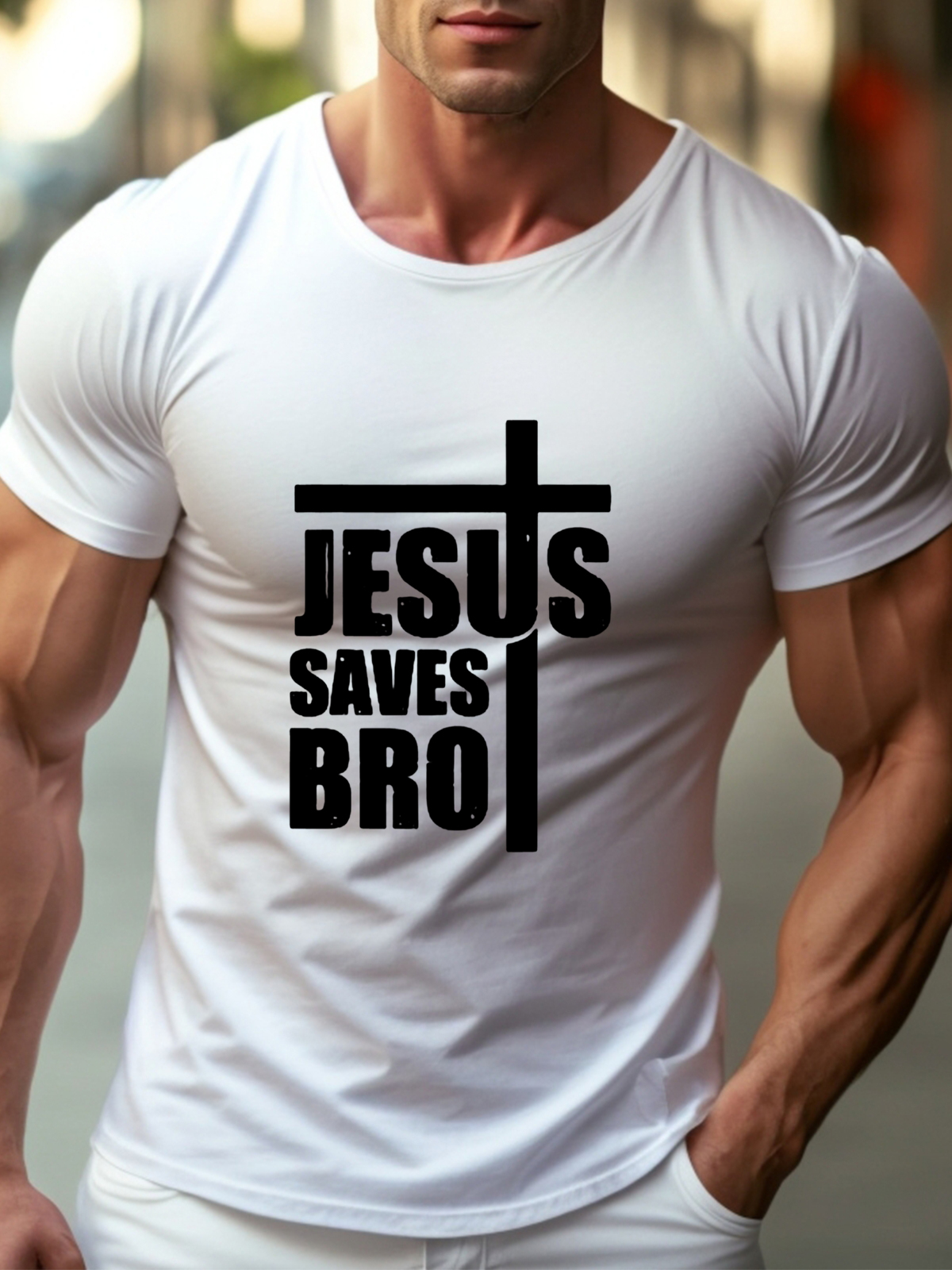 Jesus Saves Bro Tee