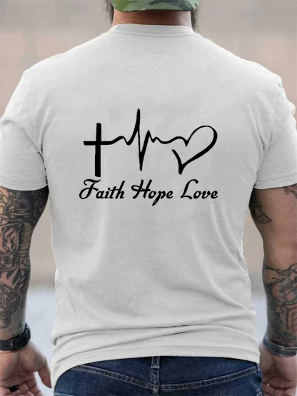 Faith Hope Love Christian Tee