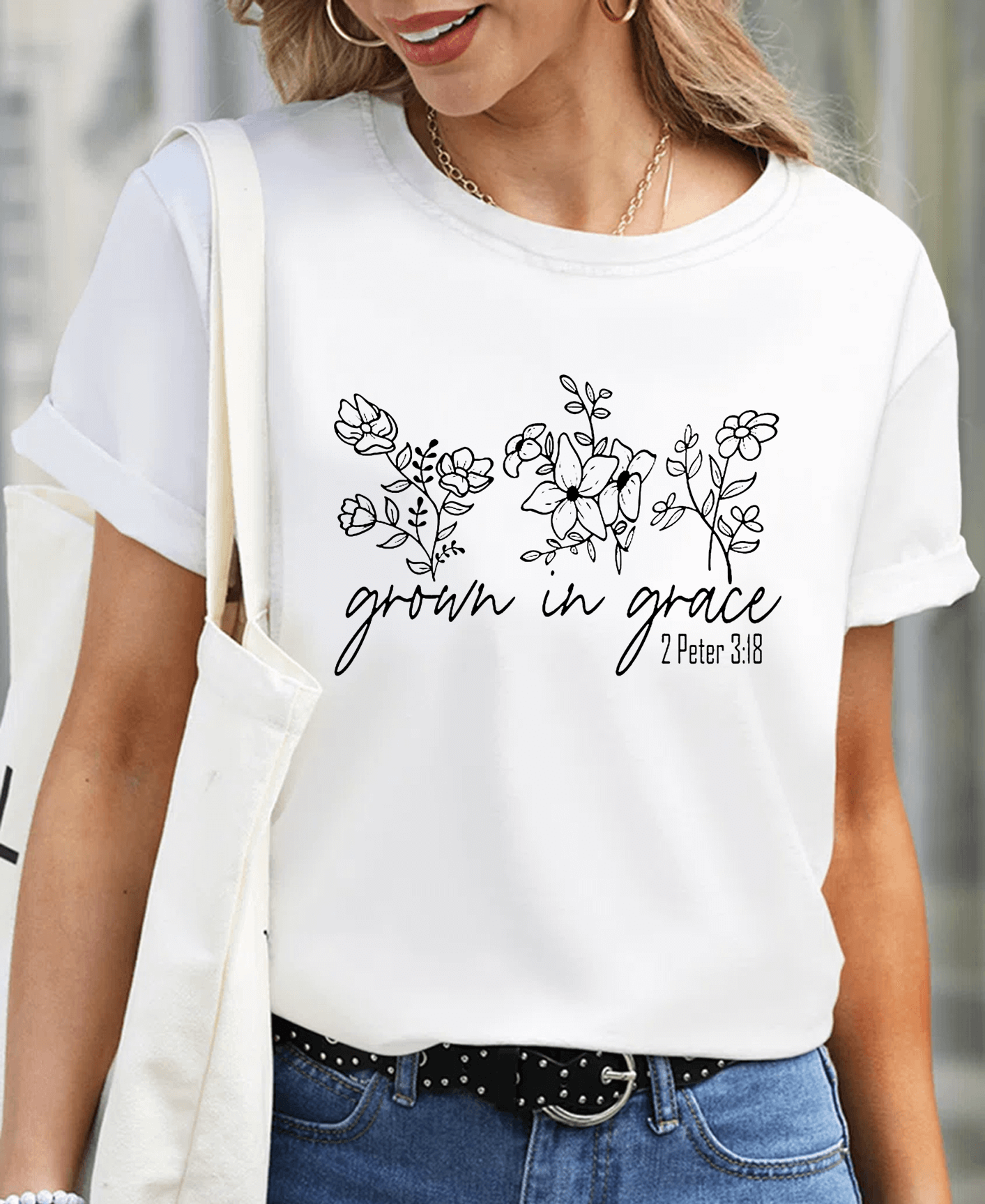 Grown In Grace 2 Peter 3:18 Women Tee