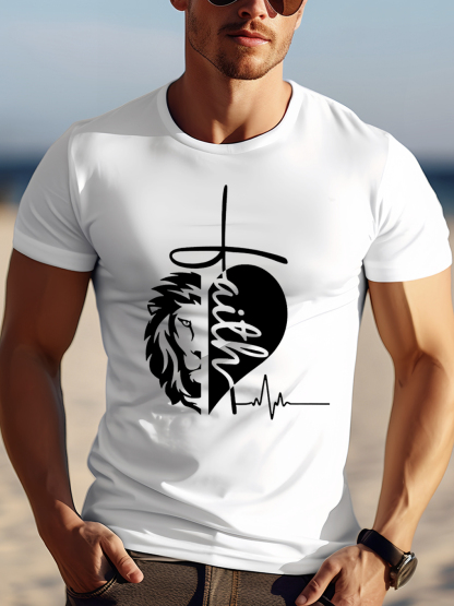 Faith Lion Design Tee