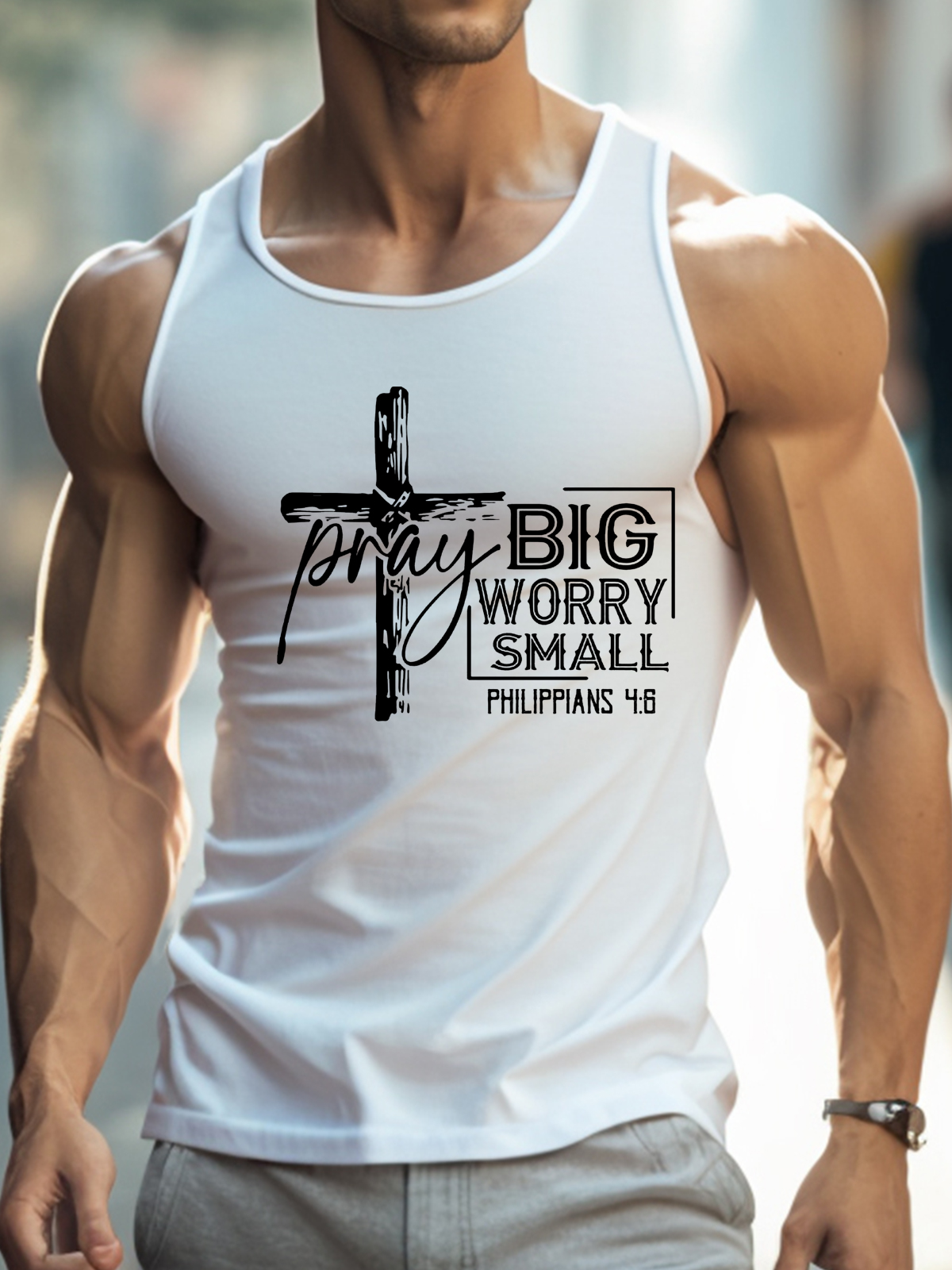 Pray Big Worry Small Vest