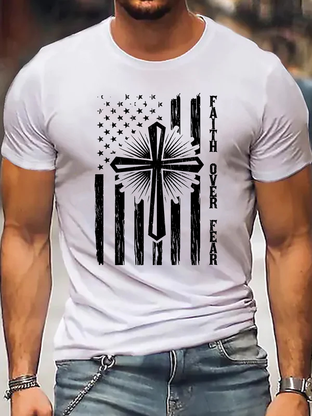 Faith Over Fear Classic Christian T-Shirt