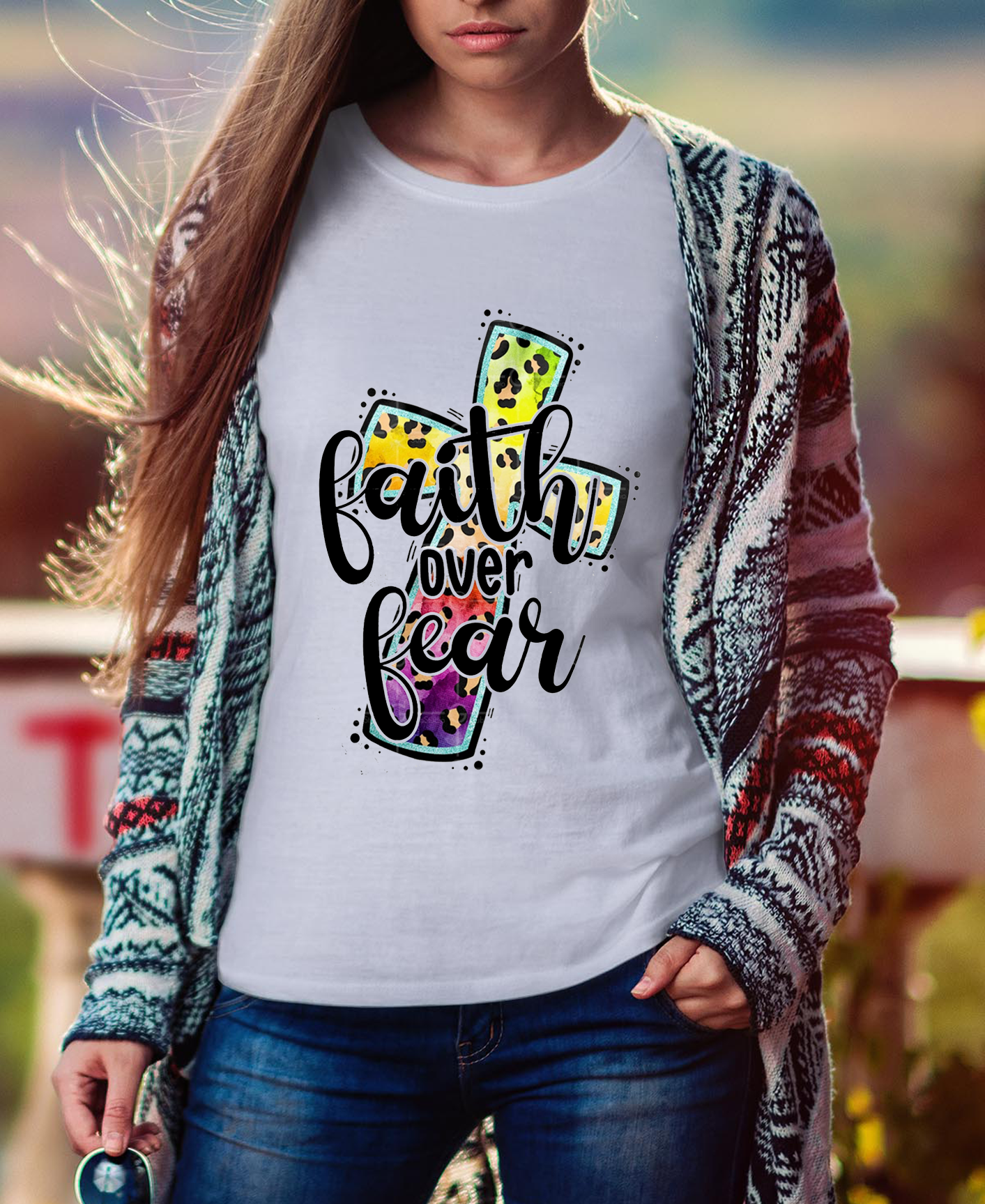Faith Over Fear Women Tee