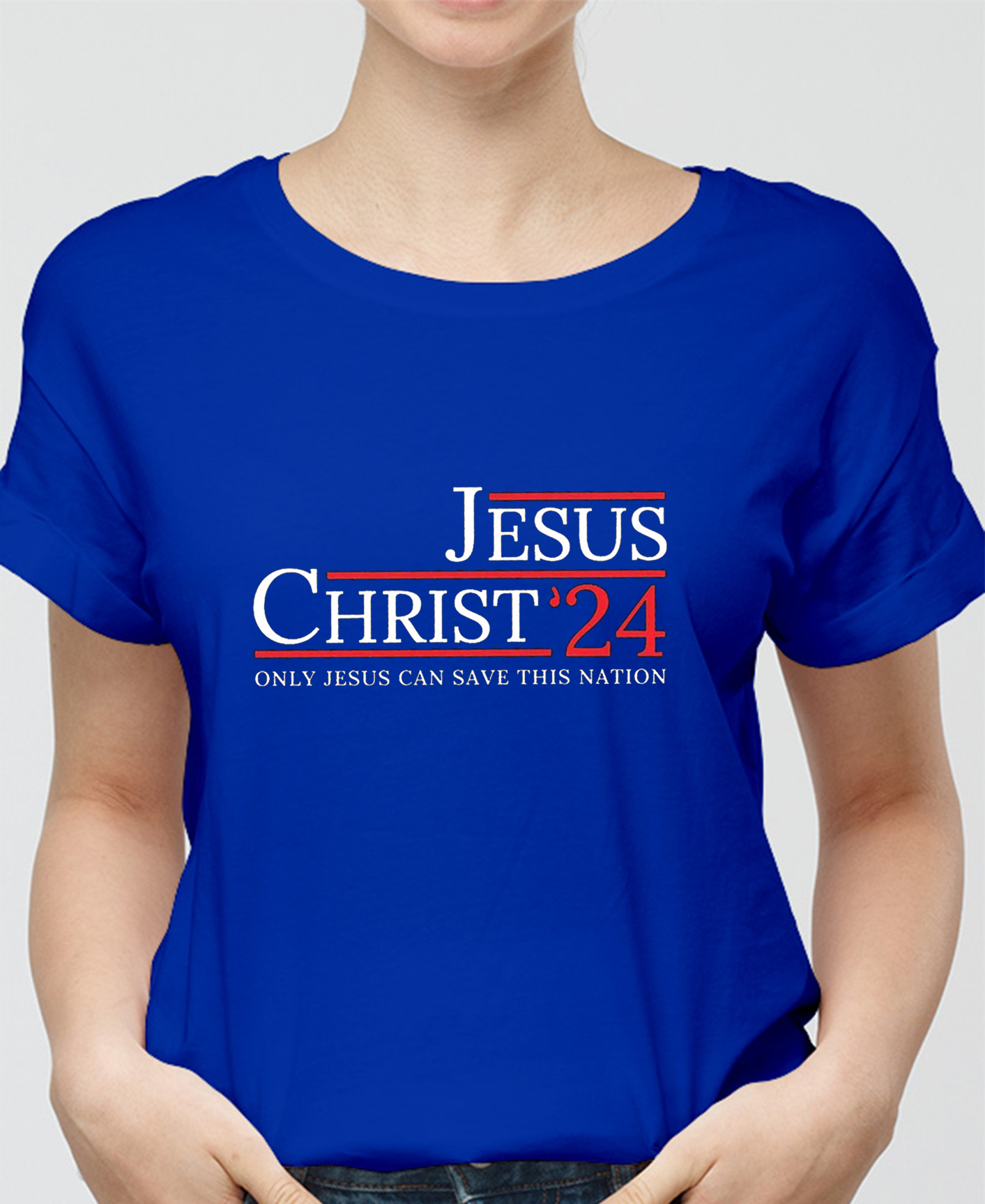 Jesus Christ Only Jesus Can Save This Nation Women Tee