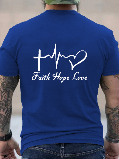 Faith Hope Love Christian Tee