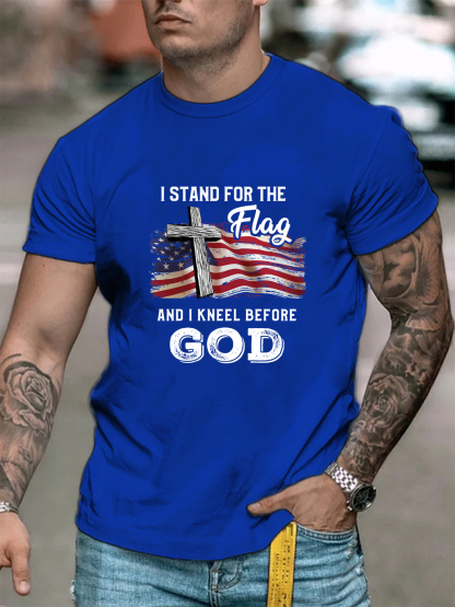 I Stand For The Flag And I Kneel Before God Tee