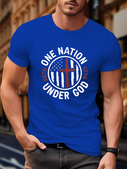 One Nation Under God ESTD 1776 Tee