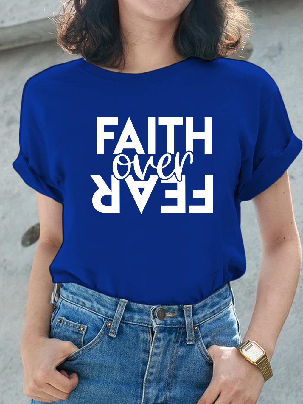 Faith Over Fear Women Tee