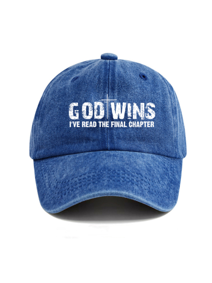 God Wins Washed Hat