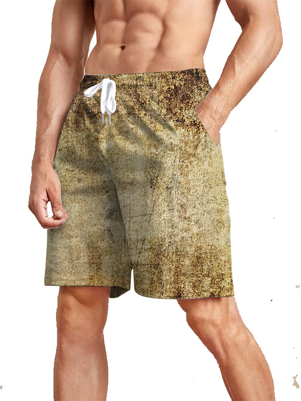 Stretchy Men's Classic Printed Shorts