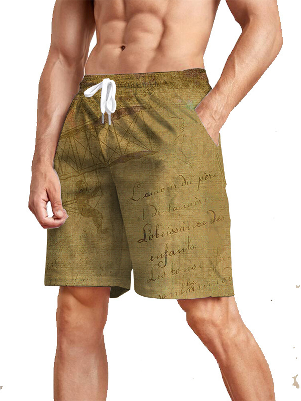 Stretchy Men's Classic Printed Shorts