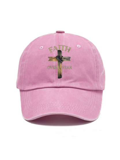 Faith Over Fear Washed Hat