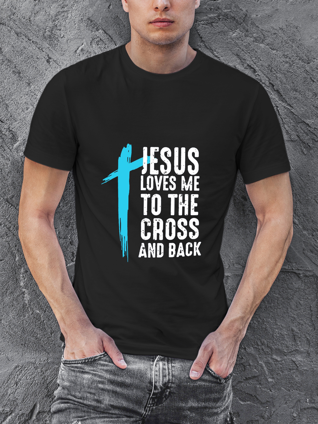 Jesus Loves Me To The Cross And Back Tee