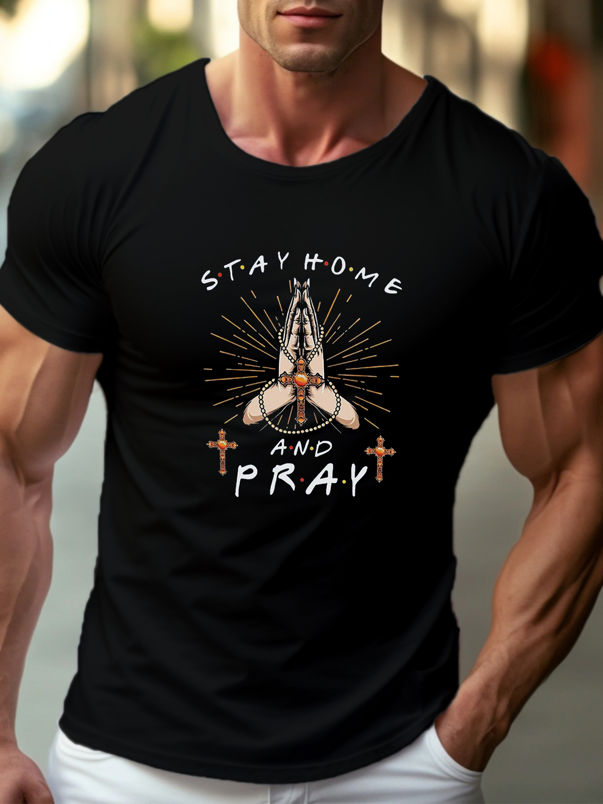 Stay Home And Pray Tee