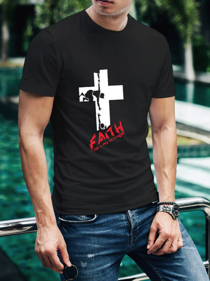Faith God Is My Strength Tee