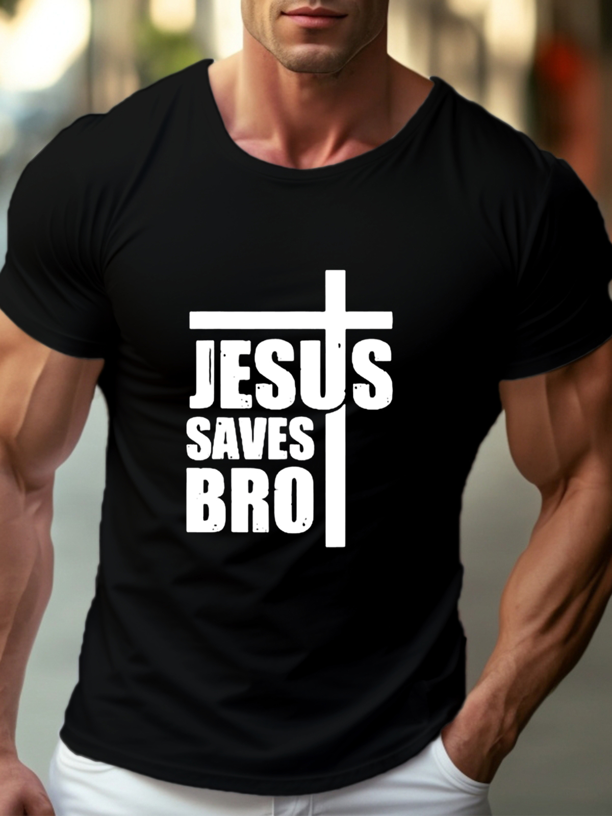 Jesus Saves Bro Tee