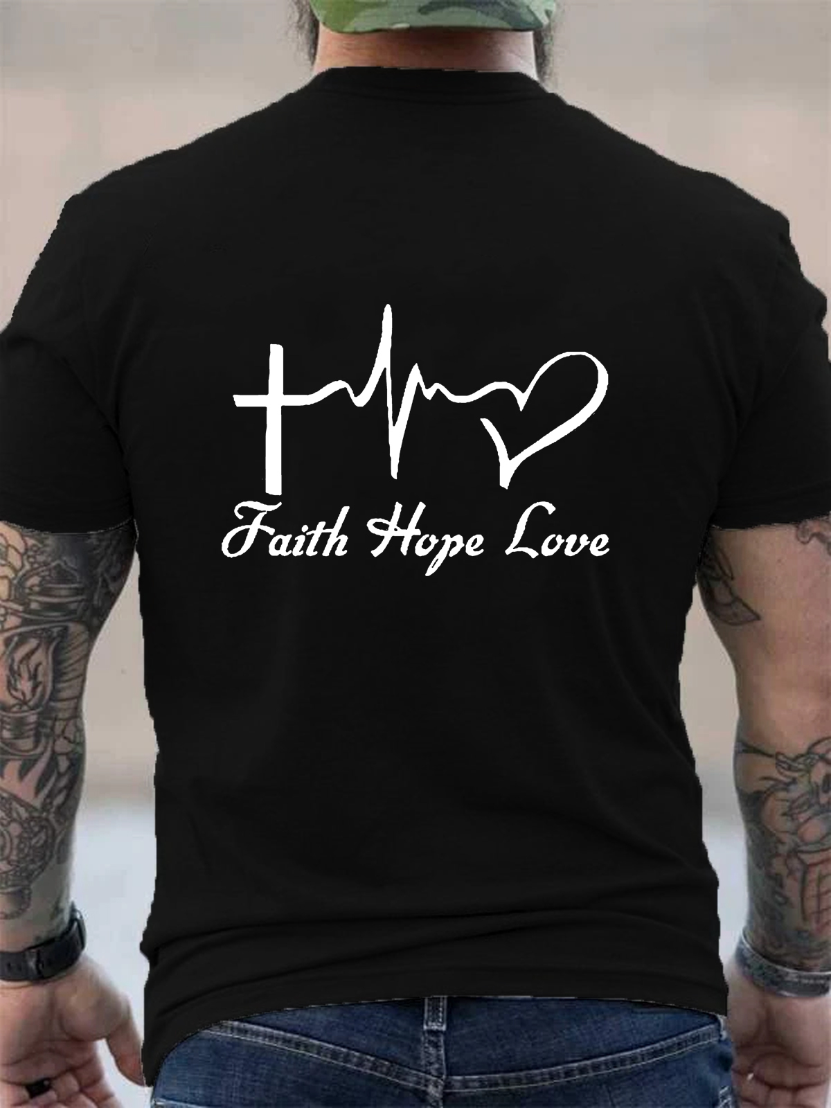 Faith Hope Love Christian Tee