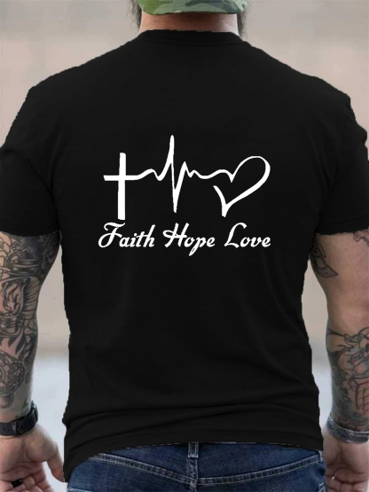 Faith Hope Love Christian Tee