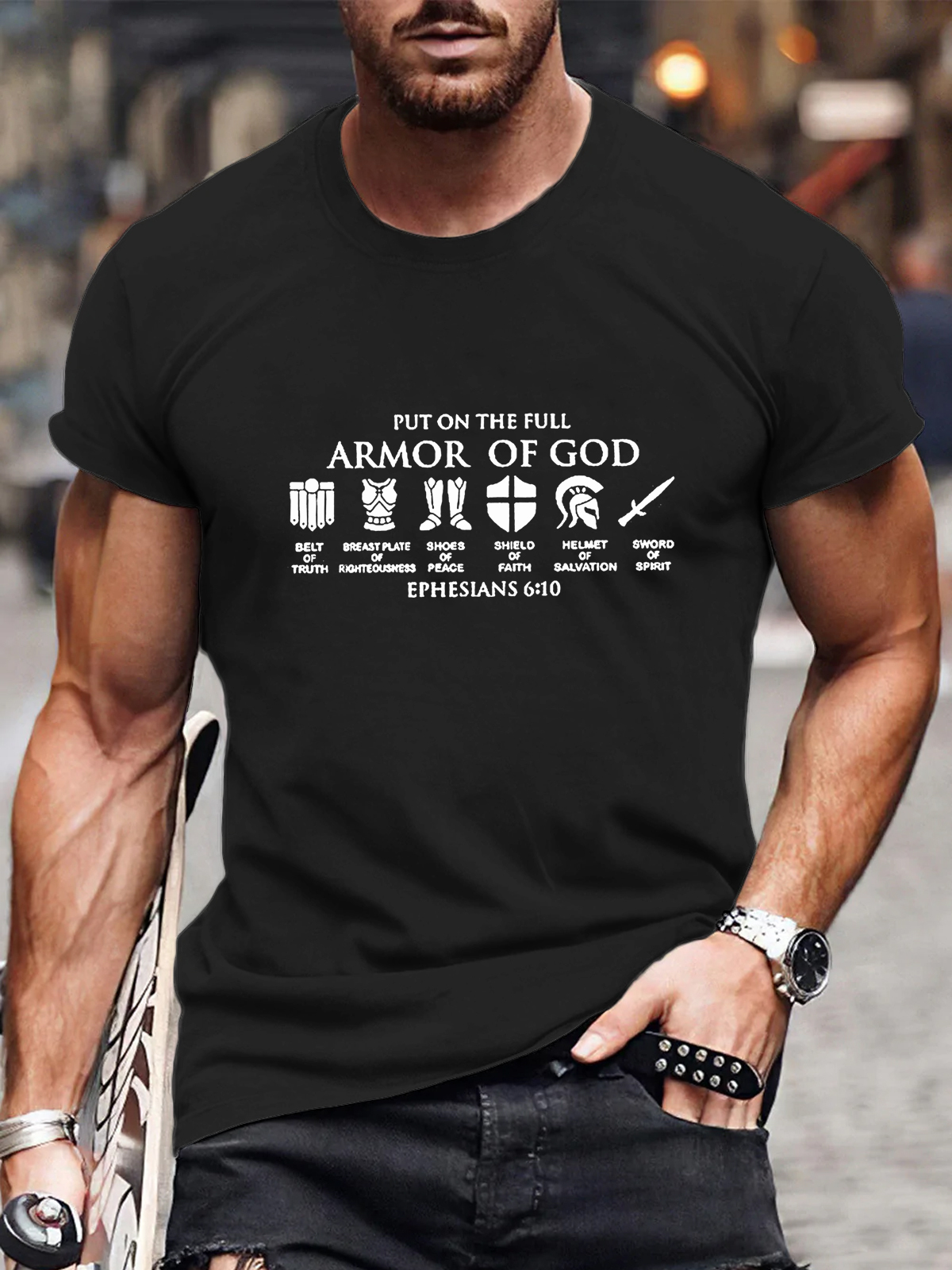 Put On The Full Armor Of God Christian Tee