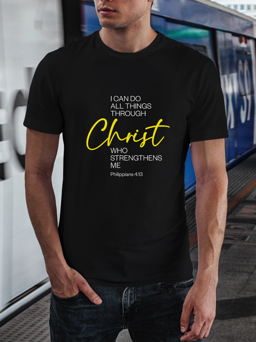 [Copy][Copy]Jesus Never Tapped Out Christian Tee