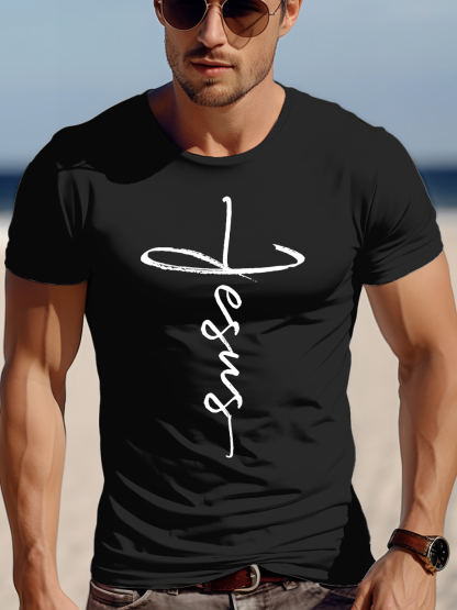 Cross Showing Jesus Design Tee
