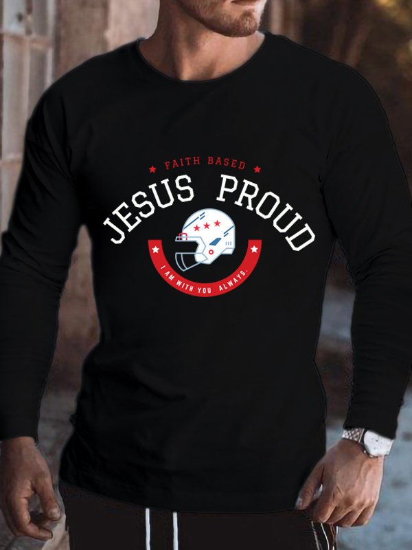 Faith Based Jesus Proud Long Sleeve-Faith Design