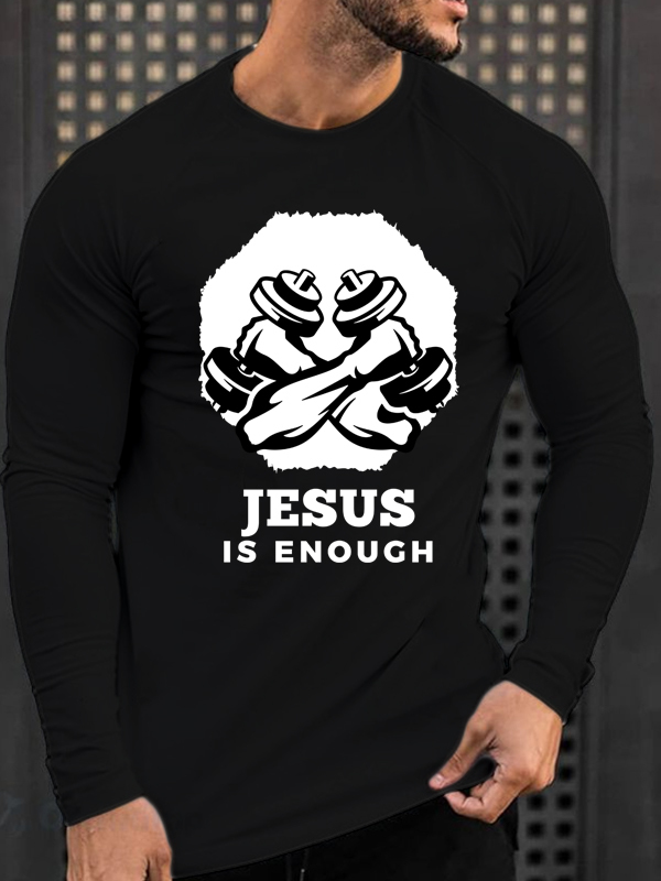 Jesus Is Enough Long Sleeve-Faith Design